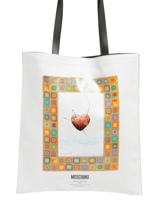 Moschino Handbags - Moschino Couture Heart of Wool Leather Shopper NWT